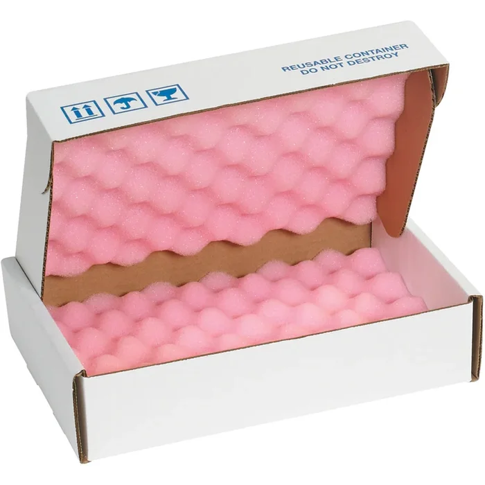 12 x 8 x 2 3/4 Anti-Static Foam Shippers 24/Case