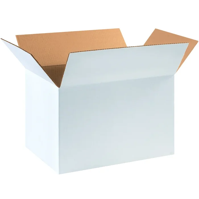18 x 12 x 12 White Corrugated Boxes 25/Bundle