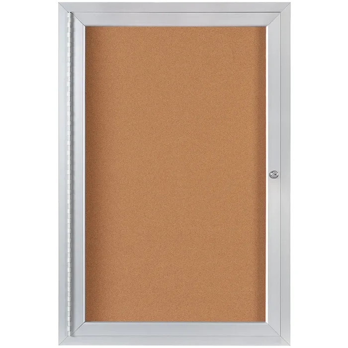 2 x 3′ Enclosed Cork Board with Aluminum Frame