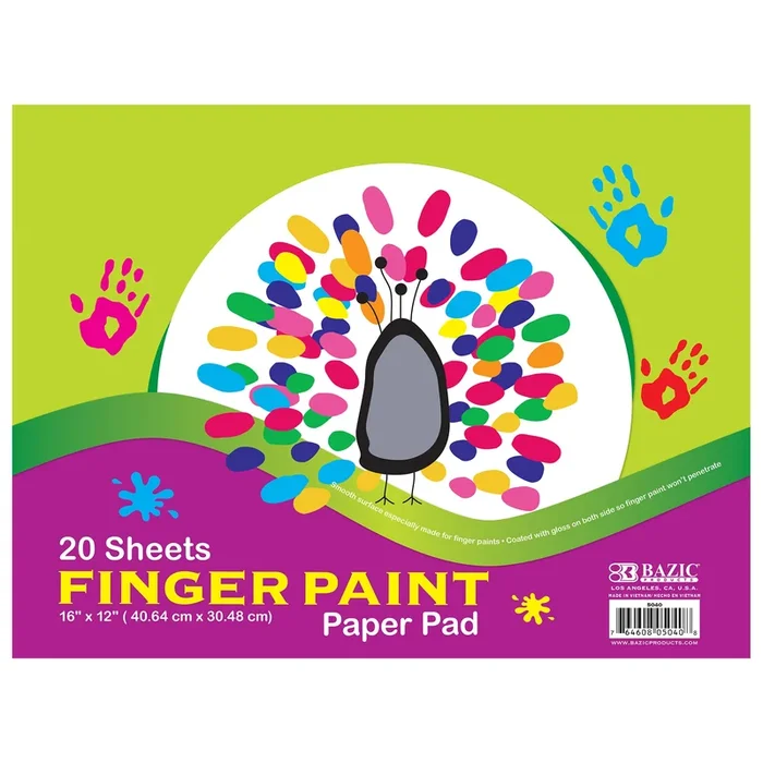 20 Ct. 16″ X 12″ Finger Paint Paper Pad