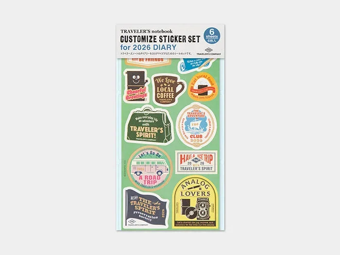2026 Customized Sticker for Traveler’s Notebook