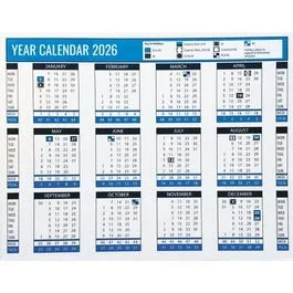 2026 Desk Calendar With Stand