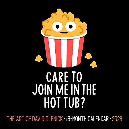 2026 Willow Creek Press Monthly Mini Wall Calendar, 7″ x 7″, The Art of David Olenick, January To December, 53782
