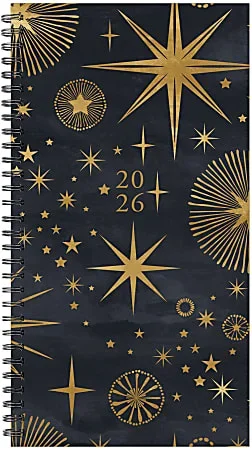 2026 Willow Creek Press Weekly/Monthly Spiral Pocket Planner, 3-1/2″ x 6-1/2″, Celestial, January To December, 57322