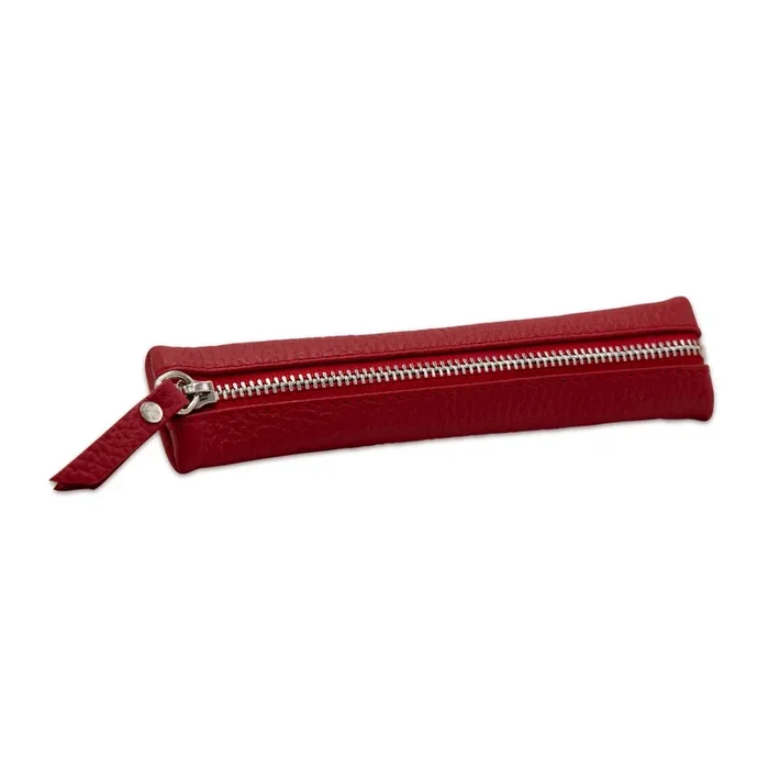 20S Design Flat Pencil Case Red for 1 Pen