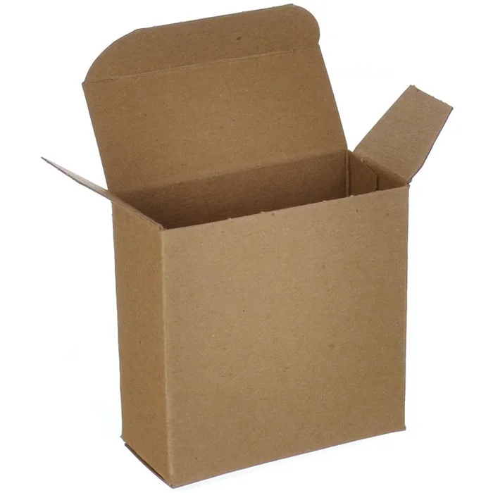3 x 1 5/16 x 3 Brown 24pt 1-pc Chipboard Folding Carton 1000/Case