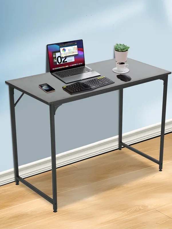 39.4″ Inch Computer Desk, Home Office Desk, Modern Work Desk, Writing Desk for Small Space, Simple Desk, PC Table, Gaming Desk, Space-Saving Workstation