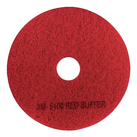 3M™ 5100 Buffer Pads, 18″, Red, Case Of 5 Pads