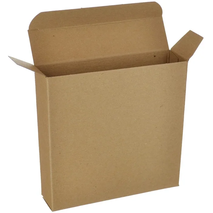 4 13/16 x 1 1/4 x 4 13/16 Brown 24pt 1-pc Chipboard Folding Carton 250/Case