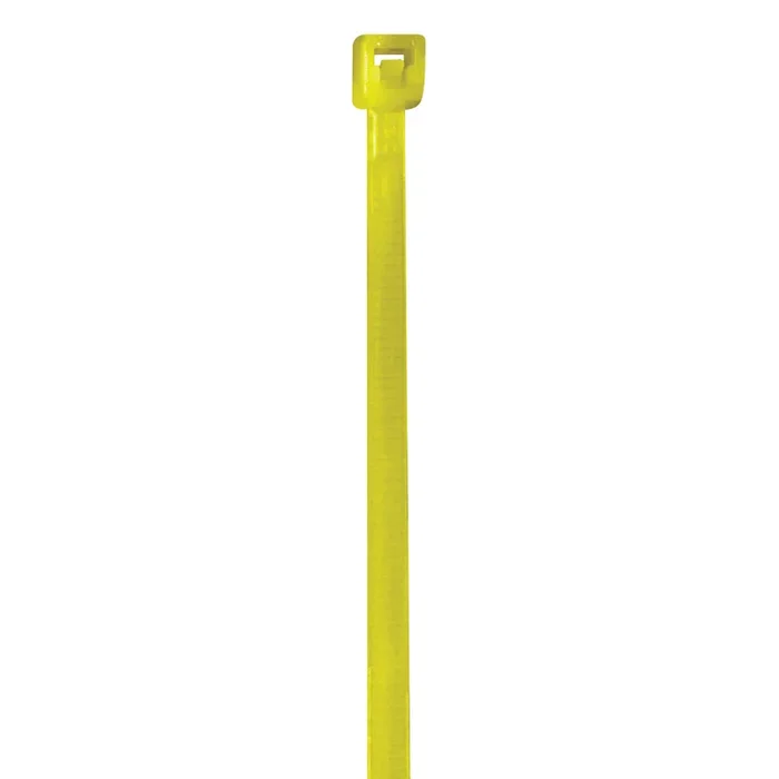 4″ (18 lb Tensile) Fluorescent Yellow Cable Ties 1000/Case