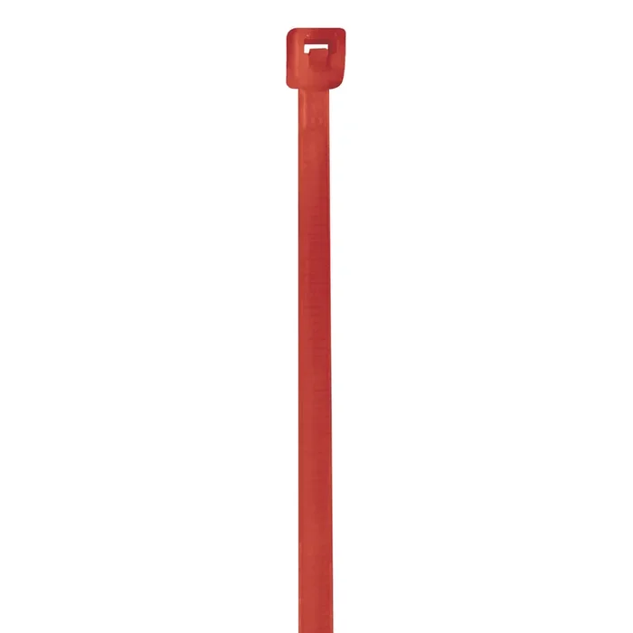 8″ (40 lb Tensile) Fluorescent Red Cable Ties 1000/Case