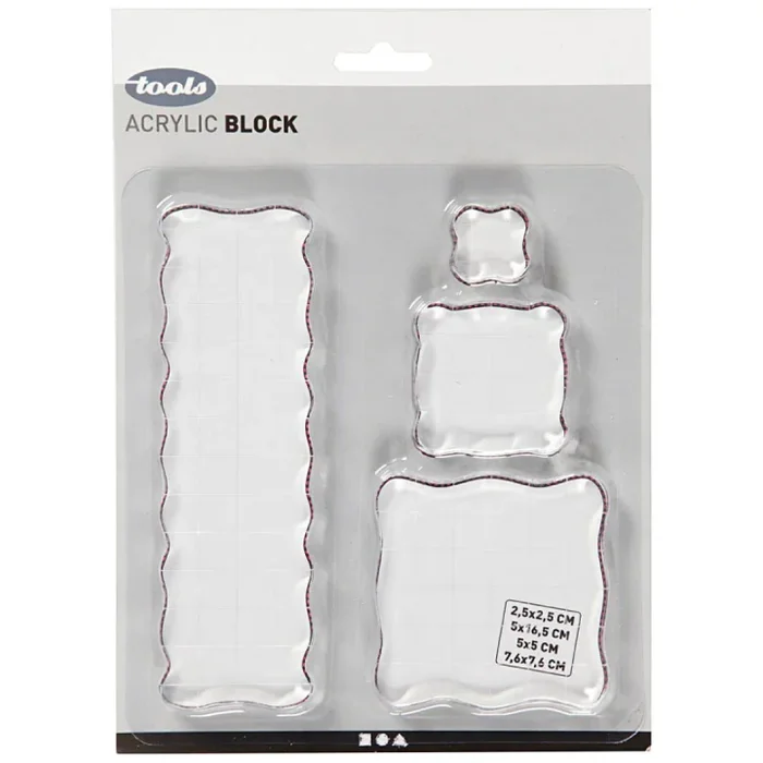 Acrylic Blocks 4 pcs