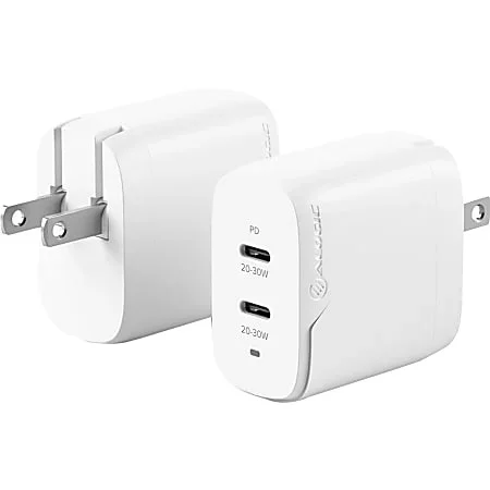 ALOGIC 2X40 Rapid Power 40W GaN Charger – USB-C (20W) + USB-C (20W) – ALOGIC 2X40 Rapid Power 40W GaN Charger – USB-C (20W) + USB-C (20W)