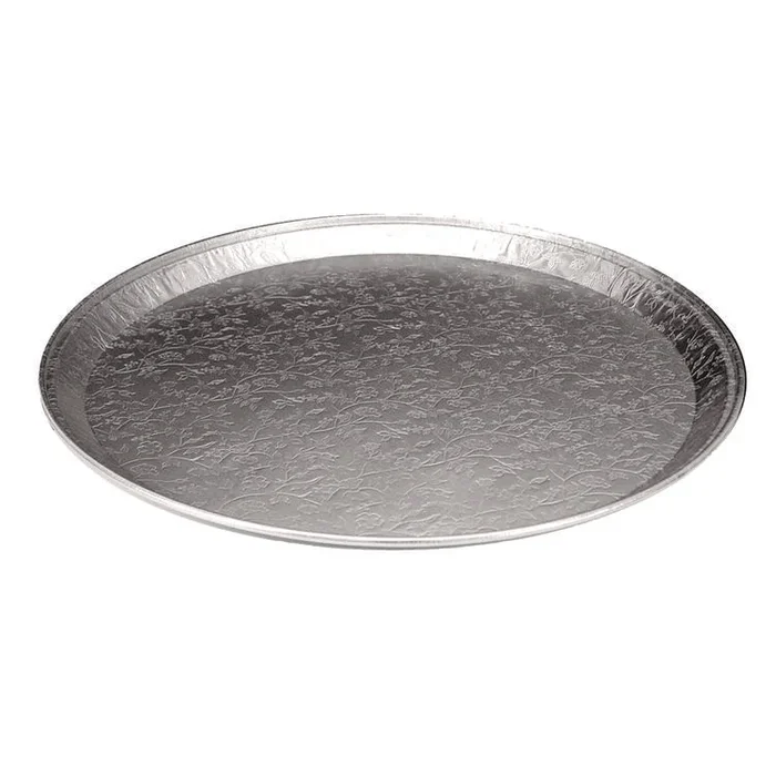 Aluminum Embossed Tray, 12 Diameter, 25/Carton