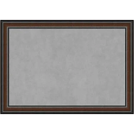 Amanti Art Magnetic Bulletin Board, Steel/Aluminum, 41″ x 29″, Cyprus Walnut Wood Frame