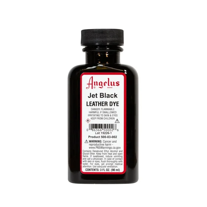Angelus Leather Dye 3 fl oz (88.7 ml) – Jet Black