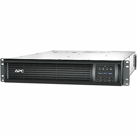 APC Smart-UPS, Line Interactive, 3kVA, Rackmount 2U, 208V, 2x NEMA L6-20R outlets, SmartSlot, AVR, LCD – SMT3000RMT2U