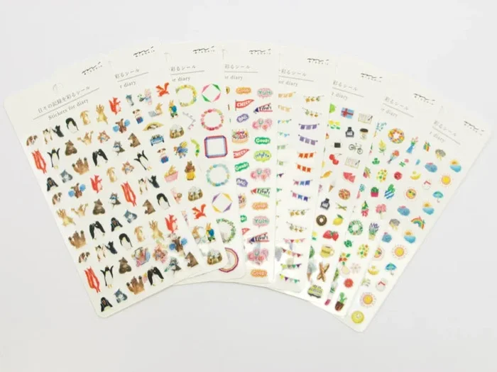 Autocollants Washi Midori pour agenda
