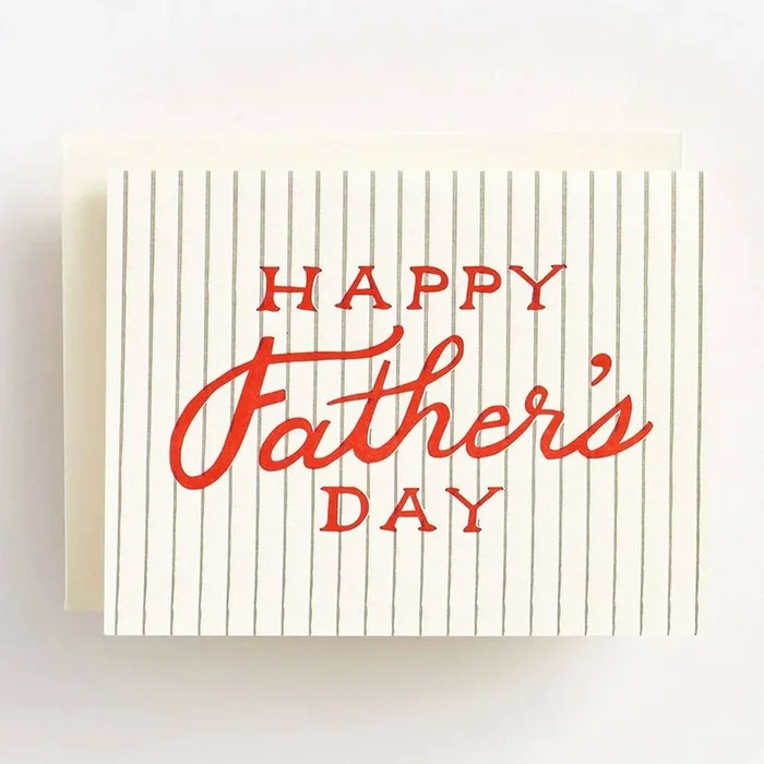 Baseball Father’s Day Letterpress Card