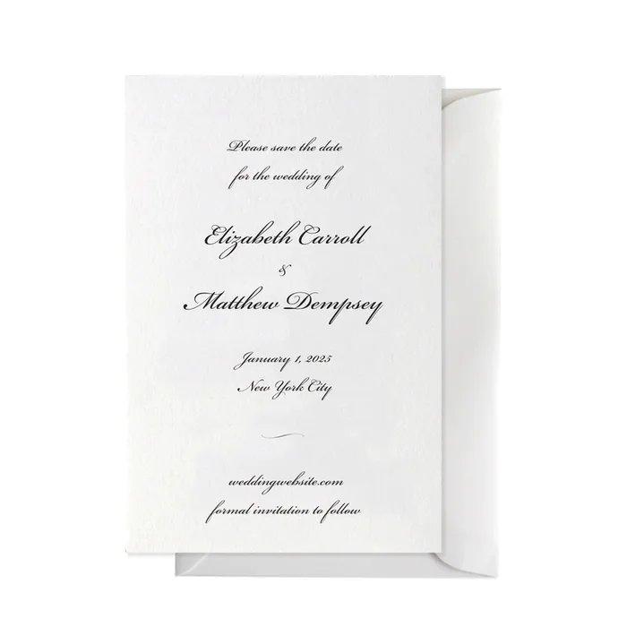 BASIC BESPOKE SAVE THE DATE in SCRIPT