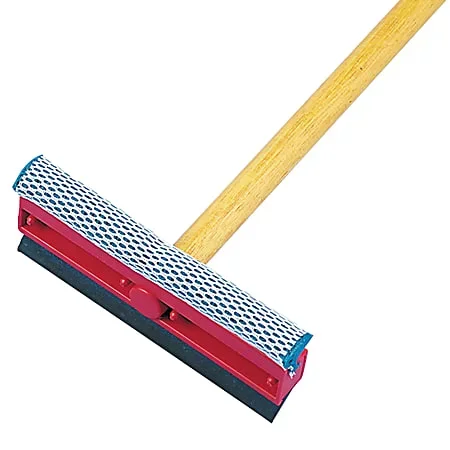 Boardwalk® Rubber General-Duty Squeegee, 8″W, Black/Red
