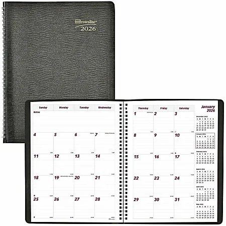 Brownline Monthly Planner, Julian Dates, Monthly, 14 Month, December 2024 to January 2026