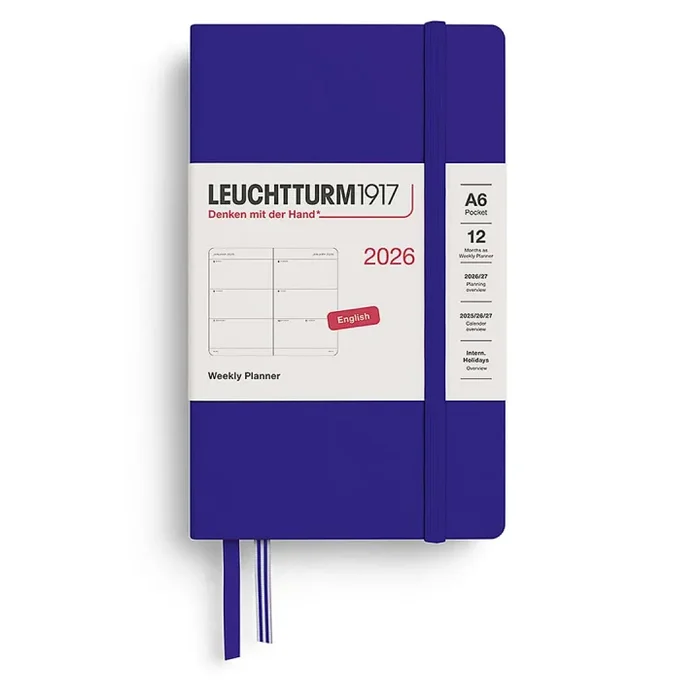 Calendar Weekly Planner 2026 A6 Ink