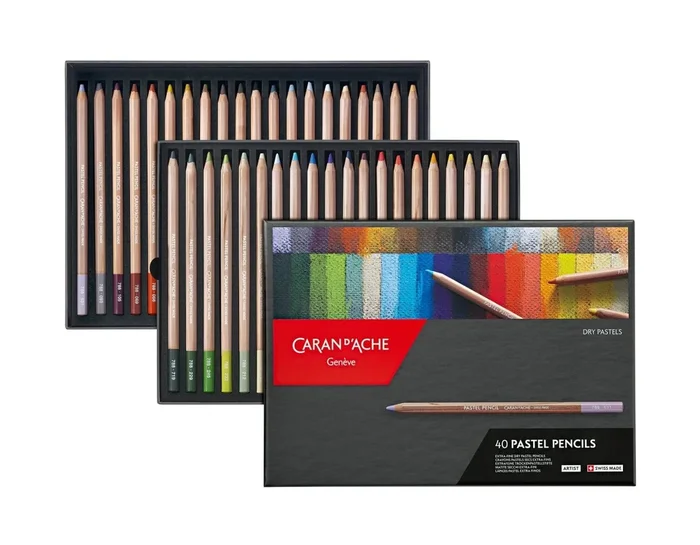 Caran d’Ache Pastel Pencil Set – 40 colors