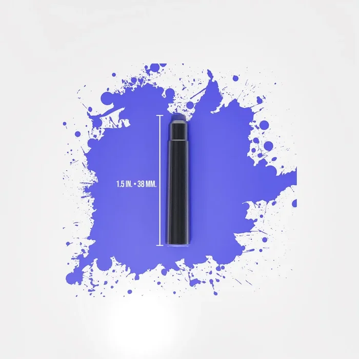 Cartouches d’encre Monteverde USA® Core Malibu Blue, 12 pièces, étui transparent