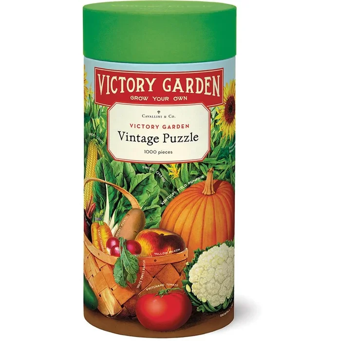 Cavallini & Co. Vintage Inspired 1000 Piece Puzzle – Victory Garden