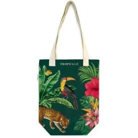Cavallini & Co. Vintage Inspired Tote Bag – 13″ x 16″ (33 cm x 40.5 cm) – Tropicale