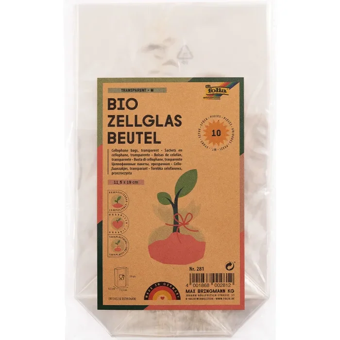 Cellophane Bags Size M 10-pack