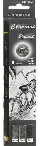 Charcoal Pencil 6pc Set