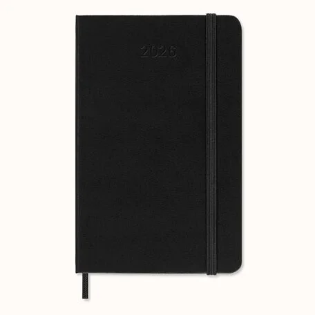 Classic Planner 2026 PocketDaily, hard cover, 12 months, Black