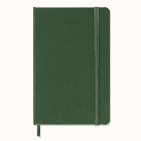 Classic Planner 2026 PocketDaily, hard cover, 12 months, Myrtle Green