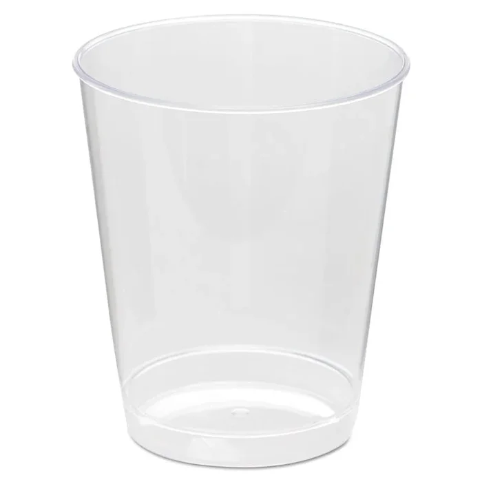 Comet Plastic Tumbler, 8 oz, Clear, Tall, 25/Pack, 20 Packs/Carton