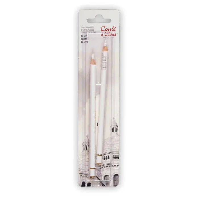 Conté à Paris Pastel Pencil Set of 2 White
