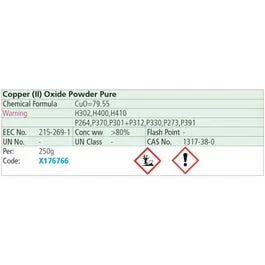 Copper (II) Oxide Powder Pure