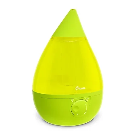 Crane Drop Ultrasonic Cool Mist Humidifier, 1 Gallon, 8-5/8″H x 8-5/8″W x 13-3/8″D, Green