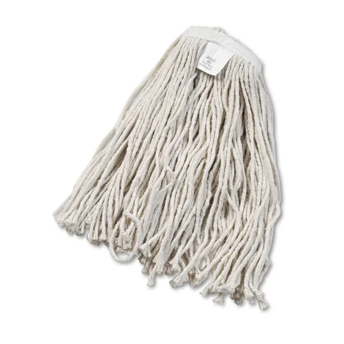 Cut-End Wet Mop Head, Cotton, No. 20, White