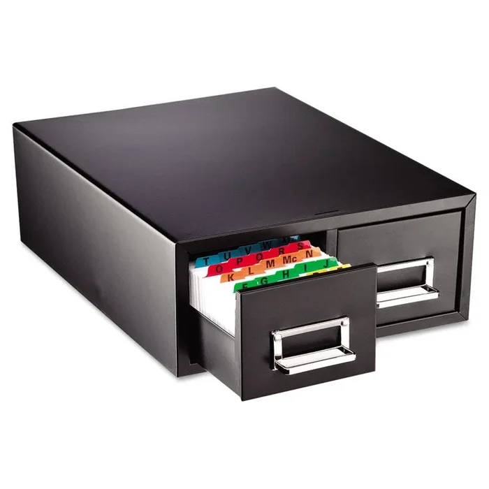 Drawer Card Cabinet Holds 3,000 3 x 5 cards, 12 5/16″ x 16″ x 5 3/16″