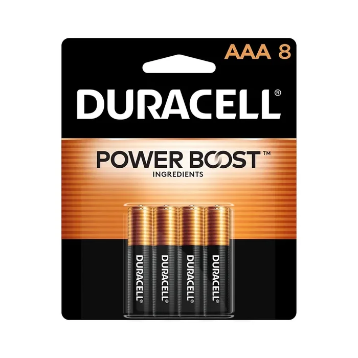 Duracell Coppertop AAA Alkaline Batteries, 8/Pack (DURMN2400B8Z)