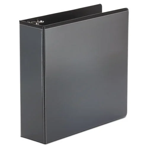 Economy Round Ring View Binder, 3 Rings, 3″ Capacity, 11 X 8.5, Black