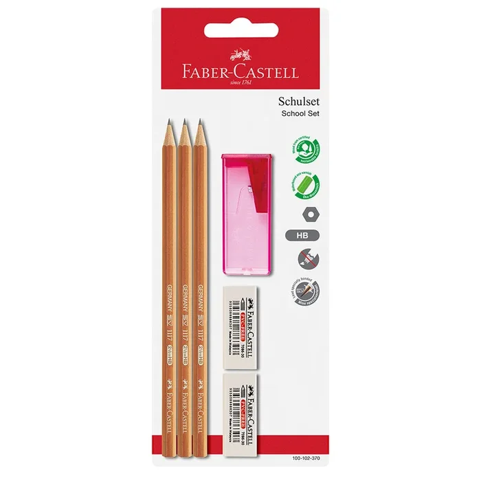 Faber-Castell 1117 Graphite Pencil School Set