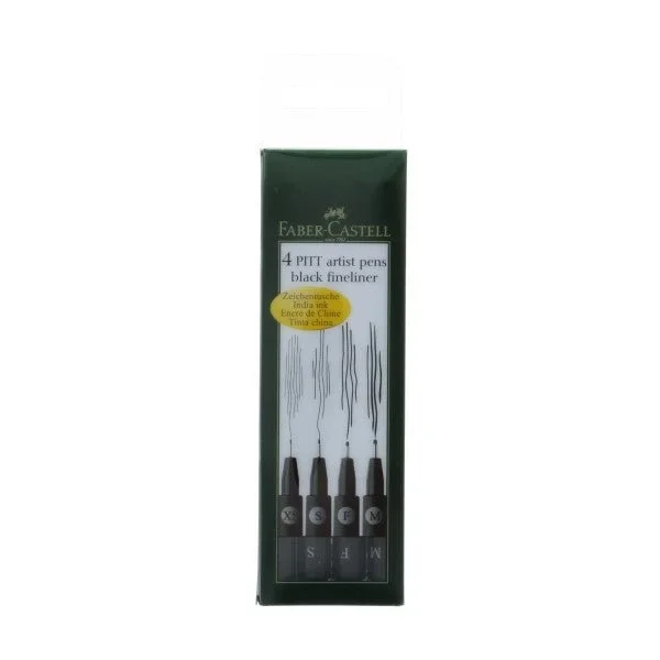 Faber-Castell PITT Artist Pen Black Fineliner Set