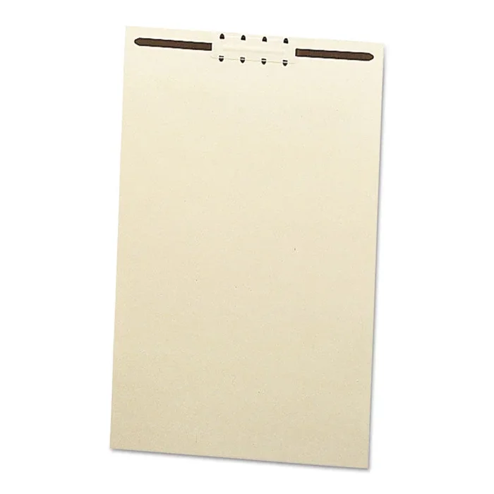 File Backs with 2″ Capacity Prong Fasteners, 1 Fastener, Legal Size, Manila, 100/Box