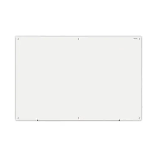 Frameless Glass Marker Board, 72 X 48, White Surface