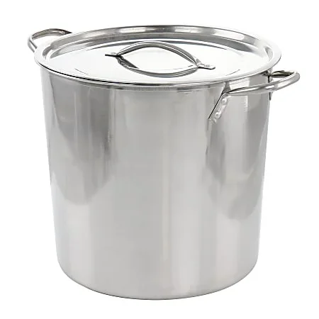 Gibson Everyday Whittington 16-Quart Stainless Steel Nonstick Stock Pot With Lid, Silver