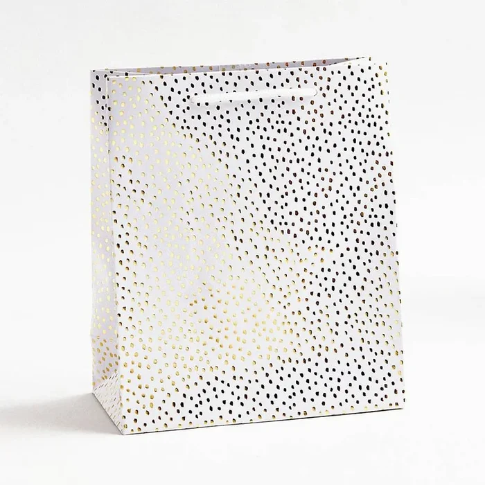Gold Foil Flurry Medium Gift Bag