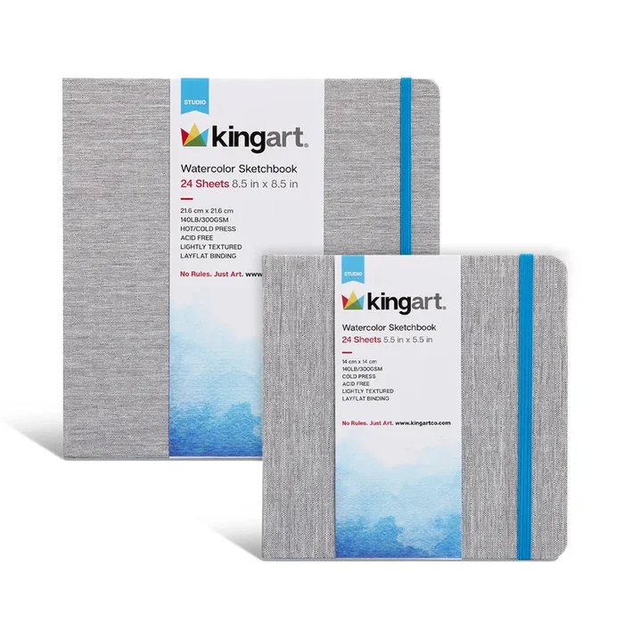 Hardcover Watercolor Paper Sketchbook Bundle